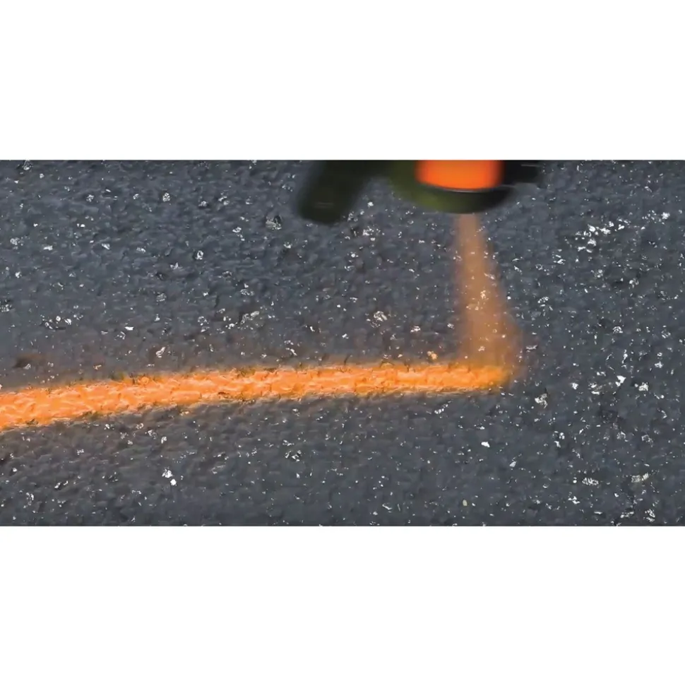 Rust-Oleum 17 oz. Aerosol Can Industrial Choice M1600 System Solvent-Based Precision Line Marking Paint - Flat Fluorescent Orange (12/Carton)