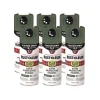 Rust-Oleum Stops Rust 5-in-1 Spray Paint, Satin Earthy Green, 12 oz Aerosol Can, 6/Carton