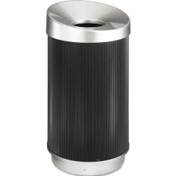 Safco At-Your-Disposal 28-Gallon Polyethylene Vertex Receptacle - Black