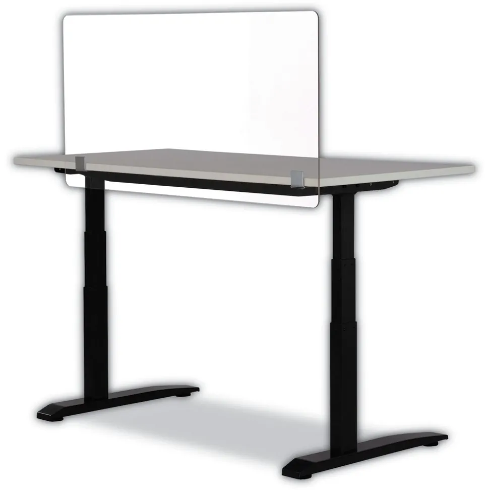 Safco 7516CL 47.5 in. x 2.5 in. x 23.5 in. Wellness Panel - Acrylic/Clear