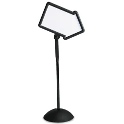 Safco 25.5 in. x 17.75 in. x 64.25 in. WriteWay Two-Sided Dry Erase Standing Message Sign - White Surface/Black Frame