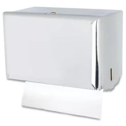 San Jamar 10.75 in. x 6 in. x 7.5 in. Singlefold Paper Towel Dispenser - Chrome