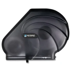 San Jamar Oceans Reserva 16.75 in. x 5.5 in. x 12.25 in. Jumbo Tissue Dispenser with Stub - Black Pearl