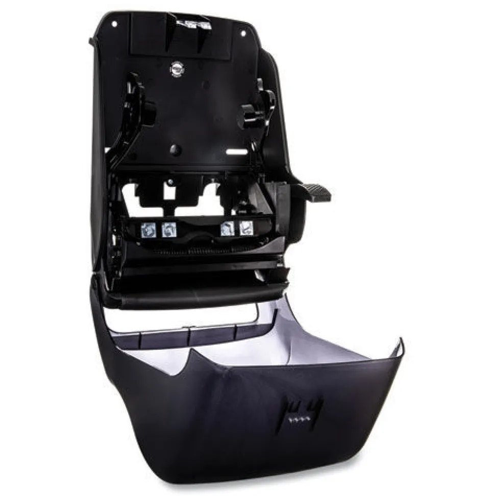 San Jamar 12.94 x 9.25 x 16.5 Oceans Lever Roll Towel Dispenser - Black Pearl