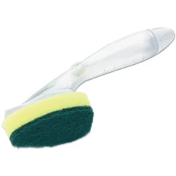 Scotch-Brite 2.5 in. x 9.5 in. Soap-Dispensing Dishwand - Yellow/Green (4/Carton)