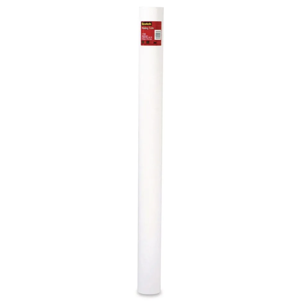 Scotch Mailing Tube 48-in Long 4-in Diameter White 12/Carton