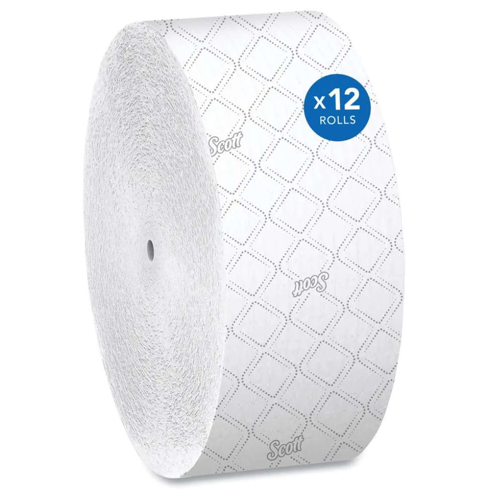 Scott 07006 Essential Coreless JRT Septic Safe 1150 ft. 2 Ply Tissues - White (12/Carton)