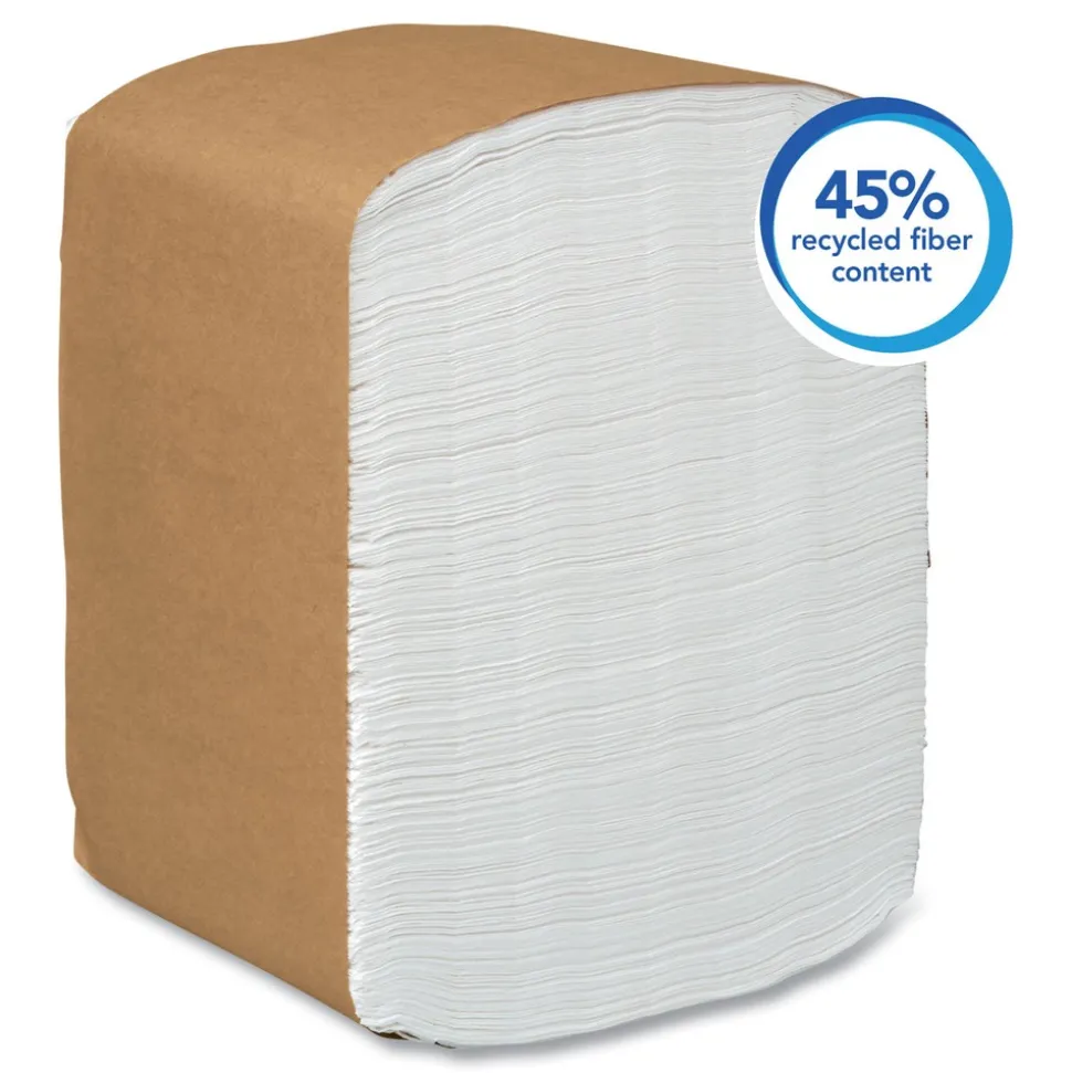Scott 12 in. x 17 in. 1-Ply Full-Fold Dispenser Napkins - White (6000/Carton)
