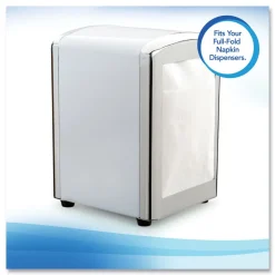 Scott 12 in. x 17 in. 1-Ply Full-Fold Dispenser Napkins - White (6000/Carton)