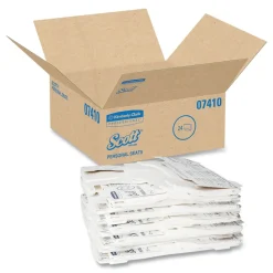 Scott Personal Seats 15 in. x 18 in. Sanitary Toilet Seat Covers - White (125/Pack)