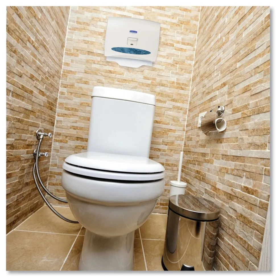 Scott Personal Seats 15 in. x 18 in. Sanitary Toilet Seat Covers - White (125/Pack)