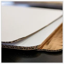 SCT Double Wall Pad Paper 10 in. x 14 in. Bakery Bright White Cake Pad - White (100/Carton)