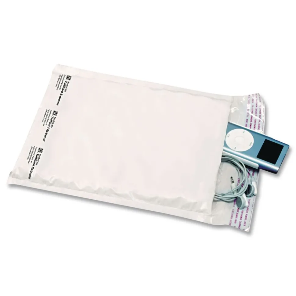 Sealed Air Jiffylite #0 Barrier Bubble Air Cell Cushion Self-Adhesive Closure Self-Seal 6 in. x 10 in. Bubble Mailer - White (200/Carton)