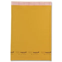 Sealed Air Jiffylite #3 Barrier Bubble Air Cell Cushion Self-Adhesive Closure Self-Seal 8.5 in. x 14.5 in. Bubble Mailer - Brown Kraft (100/Carton)