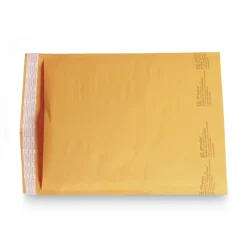 Sealed Air Jiffylite #4 Barrier Bubble Air Cell Cushion Self-Adhesive Closure Self-Seal 9.5 in. x 14.5 in. Bubble Mailer - Brown Kraft (100/Carton)