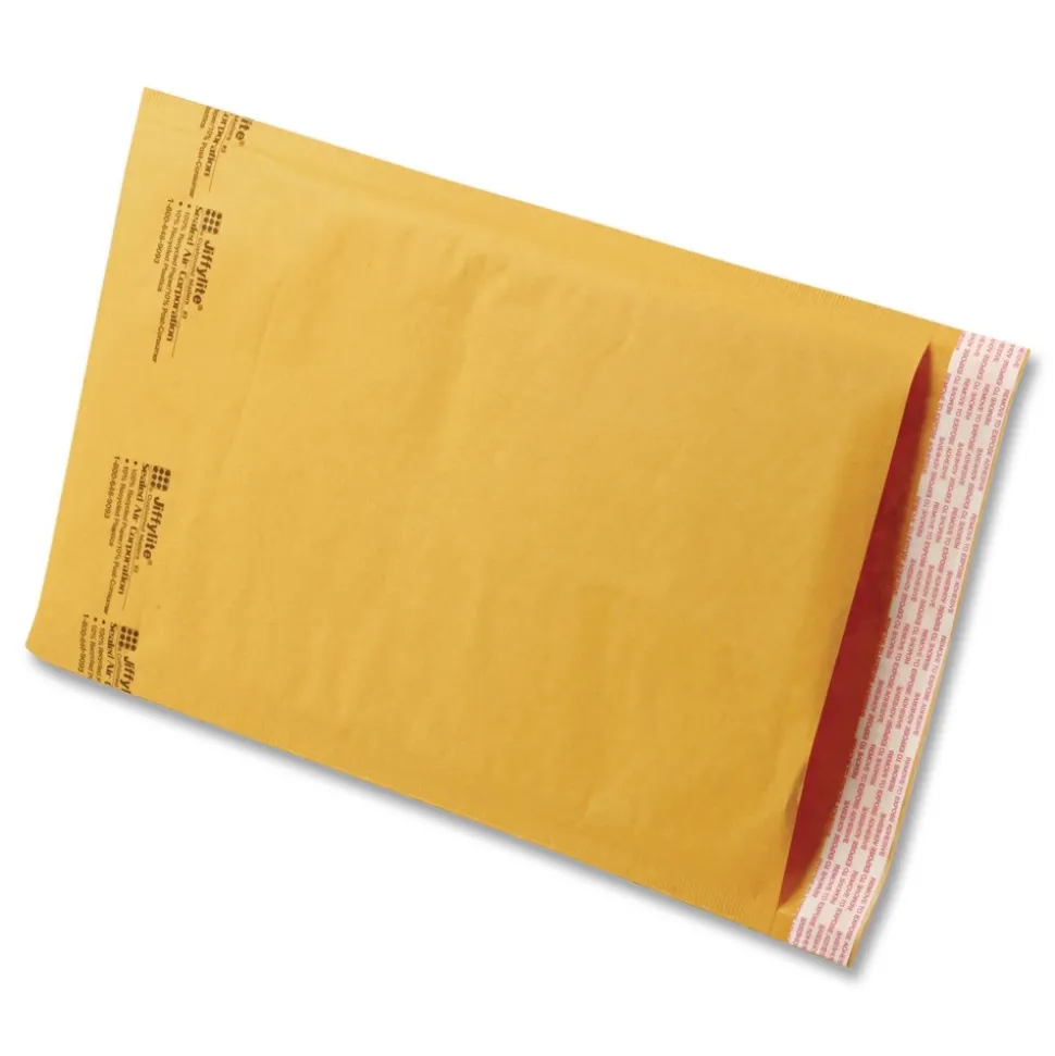 Sealed Air Jiffylite 10.5 in. x 16 in. No. 5 Barrier Bubble Air Cell Cushion Self-Seal Bubble Mailer - Brown Kraft (25/Carton)