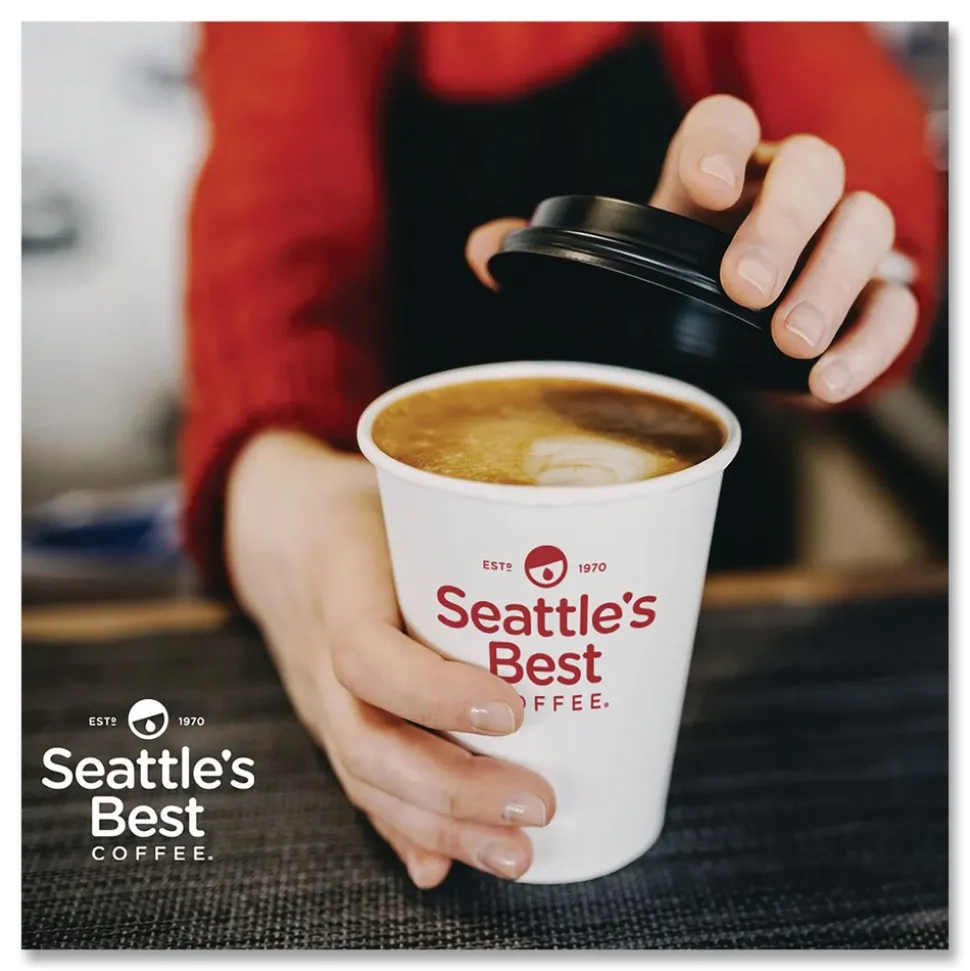 Seattle's Best 12407831 12 oz Bag Medium Roast Whole Bean Coffee - Port Side Blend (6/Carton)