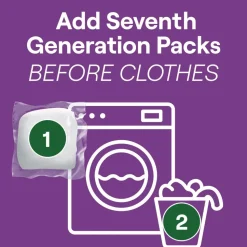 Seventh Generation Natural Laundry Detergent Powder Packs - Lavender Scent (8/Carton)