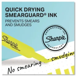 Sharpie Tank-Style Chisel Tip Highlighters - Fluorescent Yellow Ink/Yellow Barrel (2/Pack)