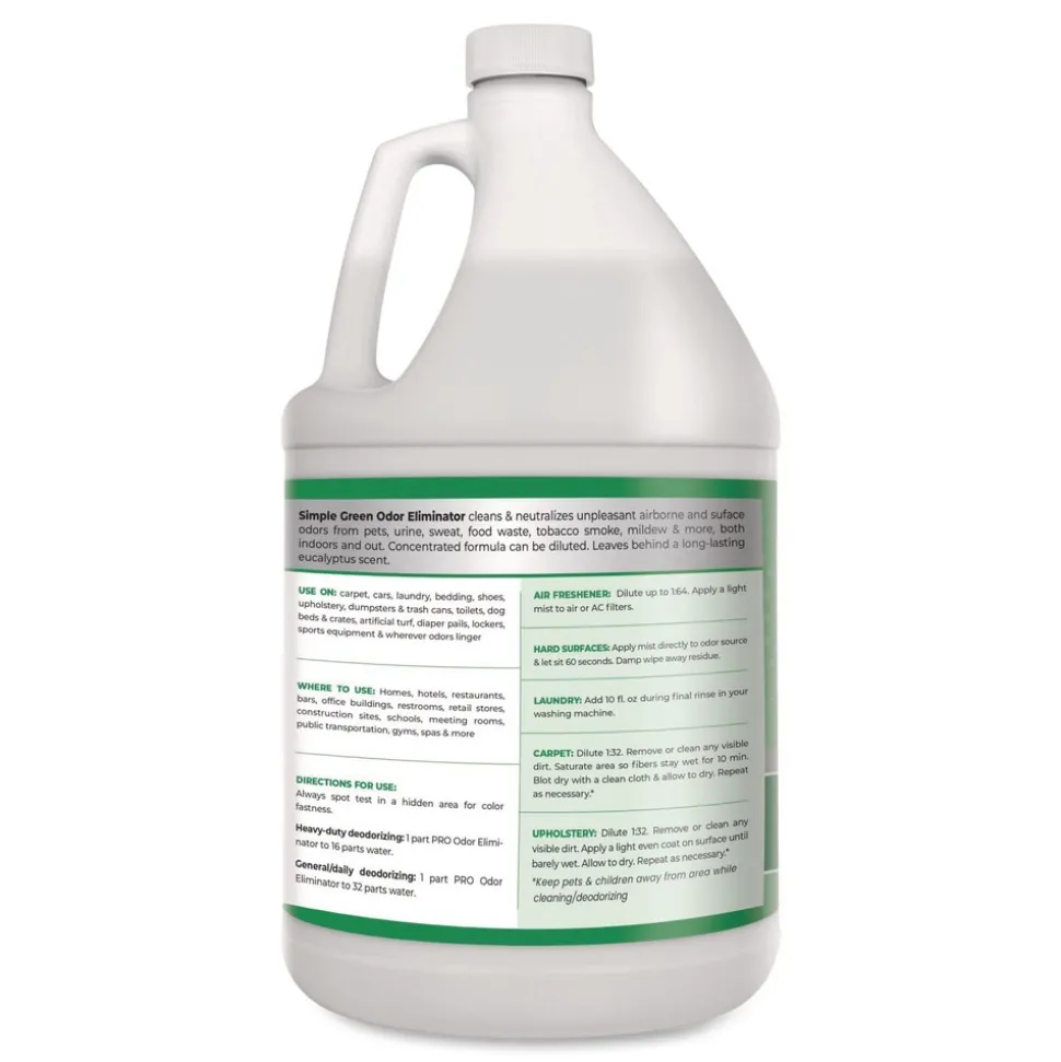 Simple Green 1 Gallon Pro Odor Eliminator - Eucalyptus Scent (6/Carton)