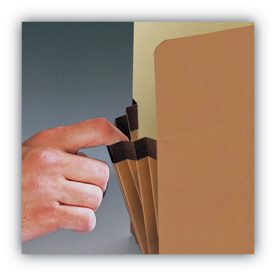 Smead 3.5 in. Expansion Legal Size Redrope Drop Front File Pockets (25/Box)