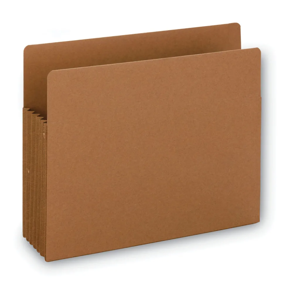 Smead 5.25 in. Expansion Letter Size Heavy-Duty Redrope End Tab TUFF Pockets (10/Box)