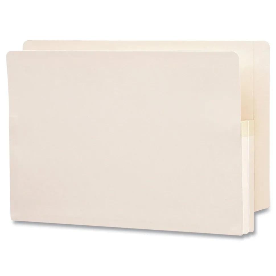 Smead 1.75 in. Expansion Manila End Tab File Pockets - Legal, Manila (25/Box)