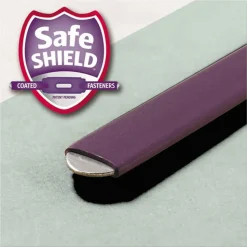 Smead 1 in. Expansion Recycled Pressboard Folders with 2 SafeSHIELD Fasteners - Letter Size/Gray-Green (25/Box)
