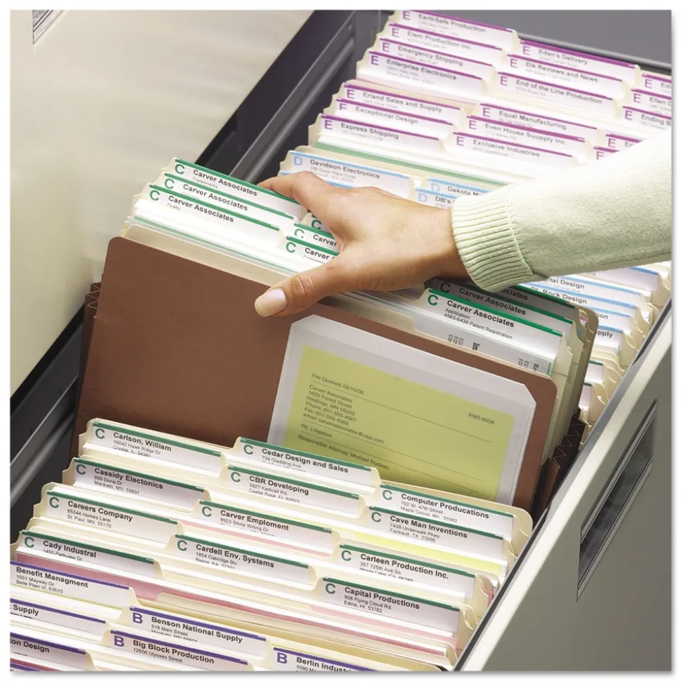 Smead 3.5 in. Expansion Redrope Drop Front File Pockets - Legal, Redrope (50/Box)