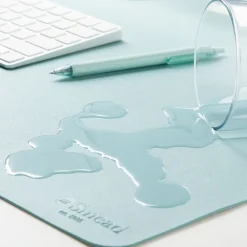 Smead 36 in. x 17 in. Vegan Leather Desk Pads - Light Blue