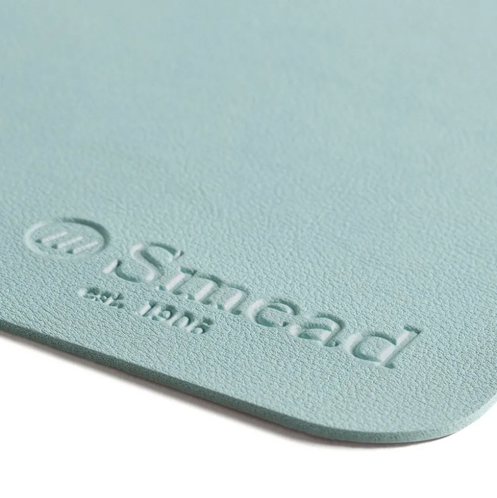 Smead 31.5 in. x 15.7 in. Vegan Leather Desk Pads - Light Blue