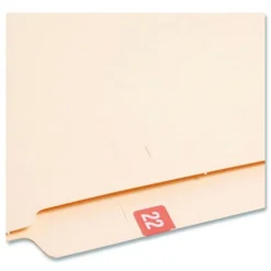 Smead 0.5 in. x 1 in. Yearly End Tab 22 File Folder Labels - Pink (250/Pack)