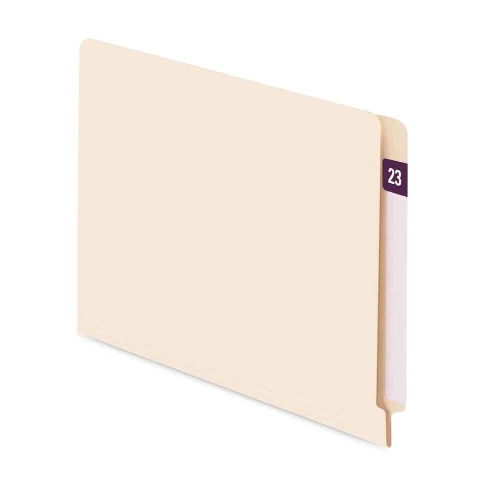 Smead 0.5 in. x 1 in. Yearly End Tab 23 File Folder Labels - Purple (250/Pack)
