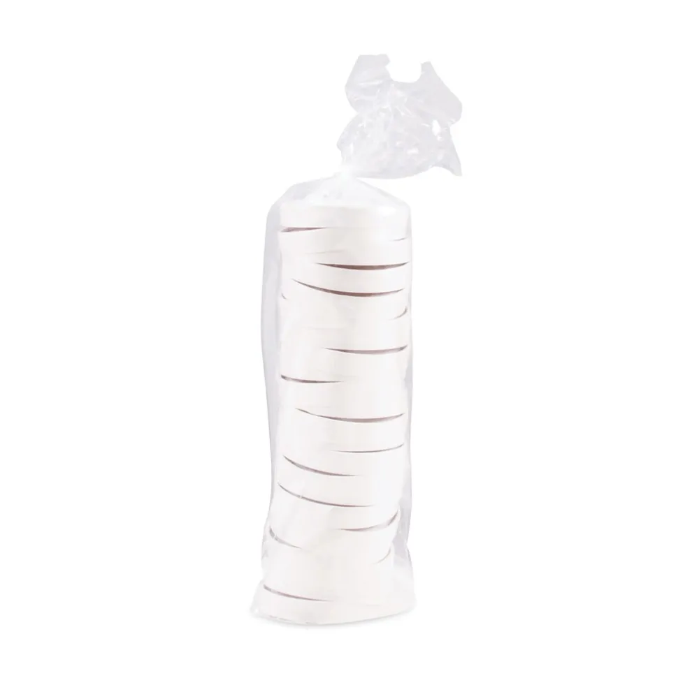 SOLO 3.9 in. Diameter x 0.9 in. h Vented Paper Lids for Food Containers, For 16 oz Containers - White (25/Bag, 20 Bags/Carton)