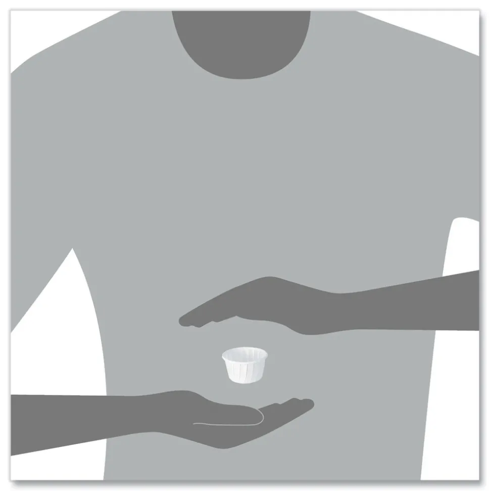 SOLO 1.25 oz. ProPlanet Seal Paper Portion Cups - White (250/Bag, 20 Bags/Carton)