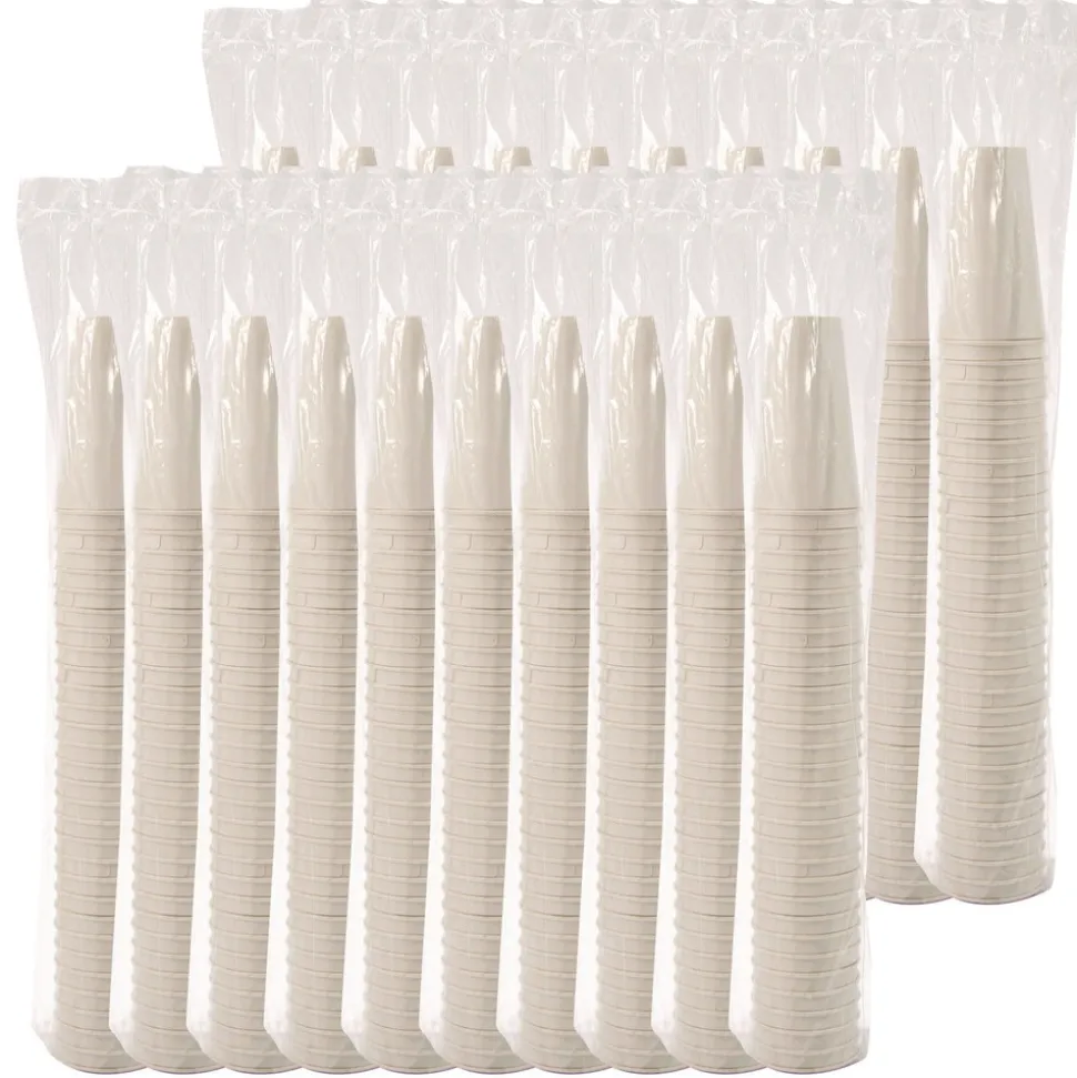 SOLO Thermoguard 20 oz Sustainable Forest Print Insulated Paper Hot Cups - White (600/Carton)