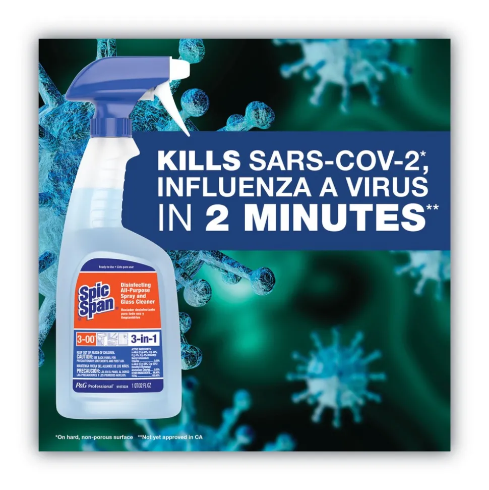 Spic and Span 1 Gallon Concentrated Disinfecting All-Purpose Spray and Glass Cleaner (2/Carton)