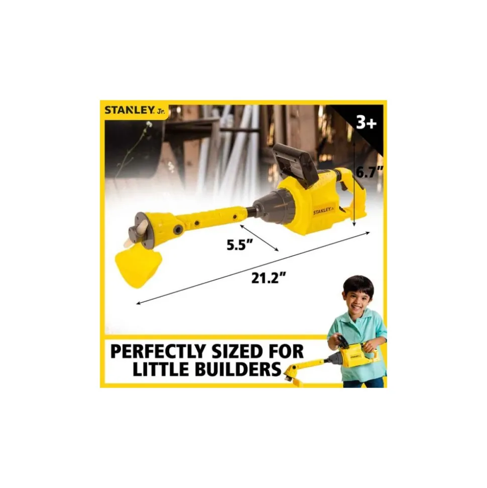 STANLEY Jr. Battery Powered Weed Trimmer Toy with 3 Batteries (AA)