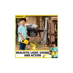 STANLEY Jr. Battery Powered Weed Trimmer Toy with 3 Batteries (AA)