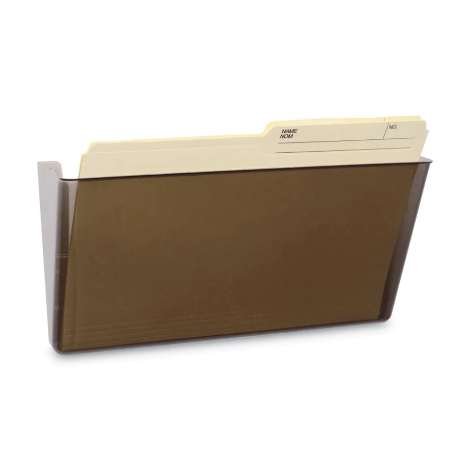 Storex 13 in. x 4 in. x 7 in. Letter Size Wall File - Smoke