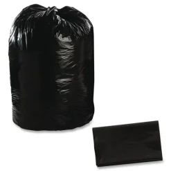Stout by Envision 43 in. x 49 in. 56-Gallon 1.5 mil. Total Recycled Content Plastic Trash Bags - Black/Brown (100/Carton)
