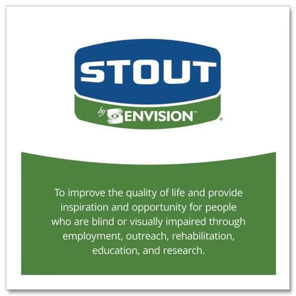 Stout by Envision 43 in. x 49 in. 56-Gallon 1.5 mil. Total Recycled Content Plastic Trash Bags - Black/Brown (100/Carton)