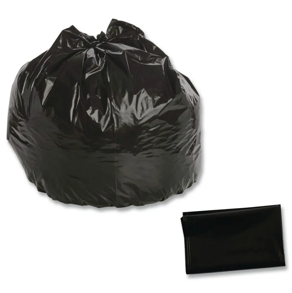 Stout by Envision 40 in. x 45 in. 45-Gallon 2 mil. Insect-Repellent Trash Bags - Black (65/Box)