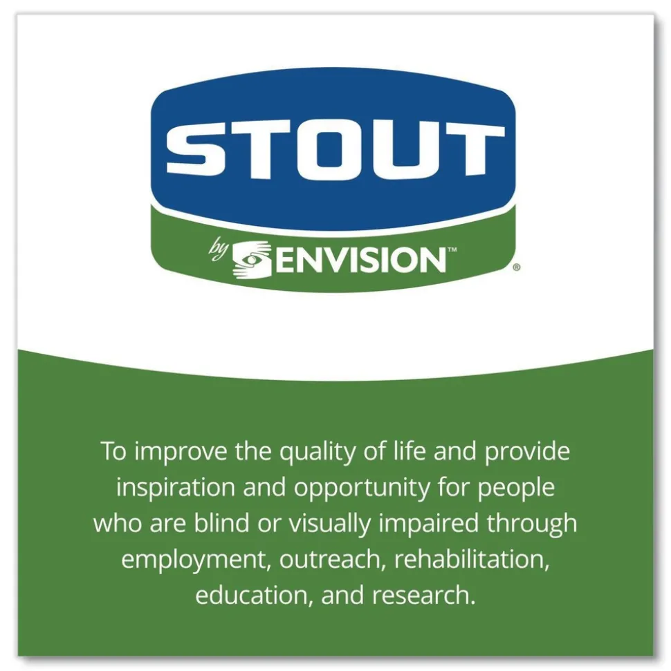 Stout by Envision 38 in. x 60 in. 1.5 mil. 60 Gallon Total Recycled Content Plastic Trash Bags - Brown/ Black (100/Carton)