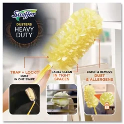 Swiffer 6 in. Handle Heavy Duty Dusters Starter Kit with Two Disposable Dusters (4/Carton)