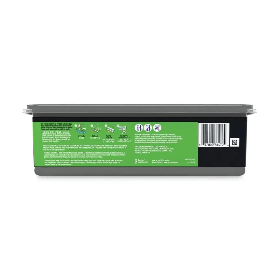 Swiffer 10 in. x 8 in. Heavy-Duty Wet Refill Cloths - Open Window Fresh (120/Carton)