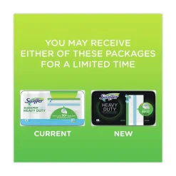 Swiffer 10 in. x 8 in. Heavy-Duty Wet Refill Cloths - Open Window Fresh (120/Carton)