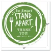 Tabbies BeSafe Messaging 12 in. Floor Decals - Green/White (60/Carton)