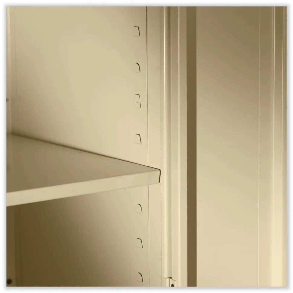 Tennsco 30 in. x 18 in. x 72 in. Assembled High Standard Cabinet - Black