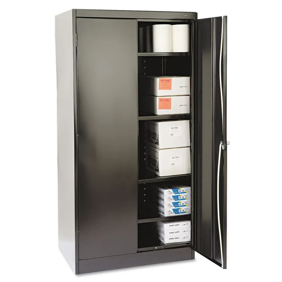 Tennsco 36 in. x 24 in. x 72 in. Unassembled High Standard Cabinet - Black